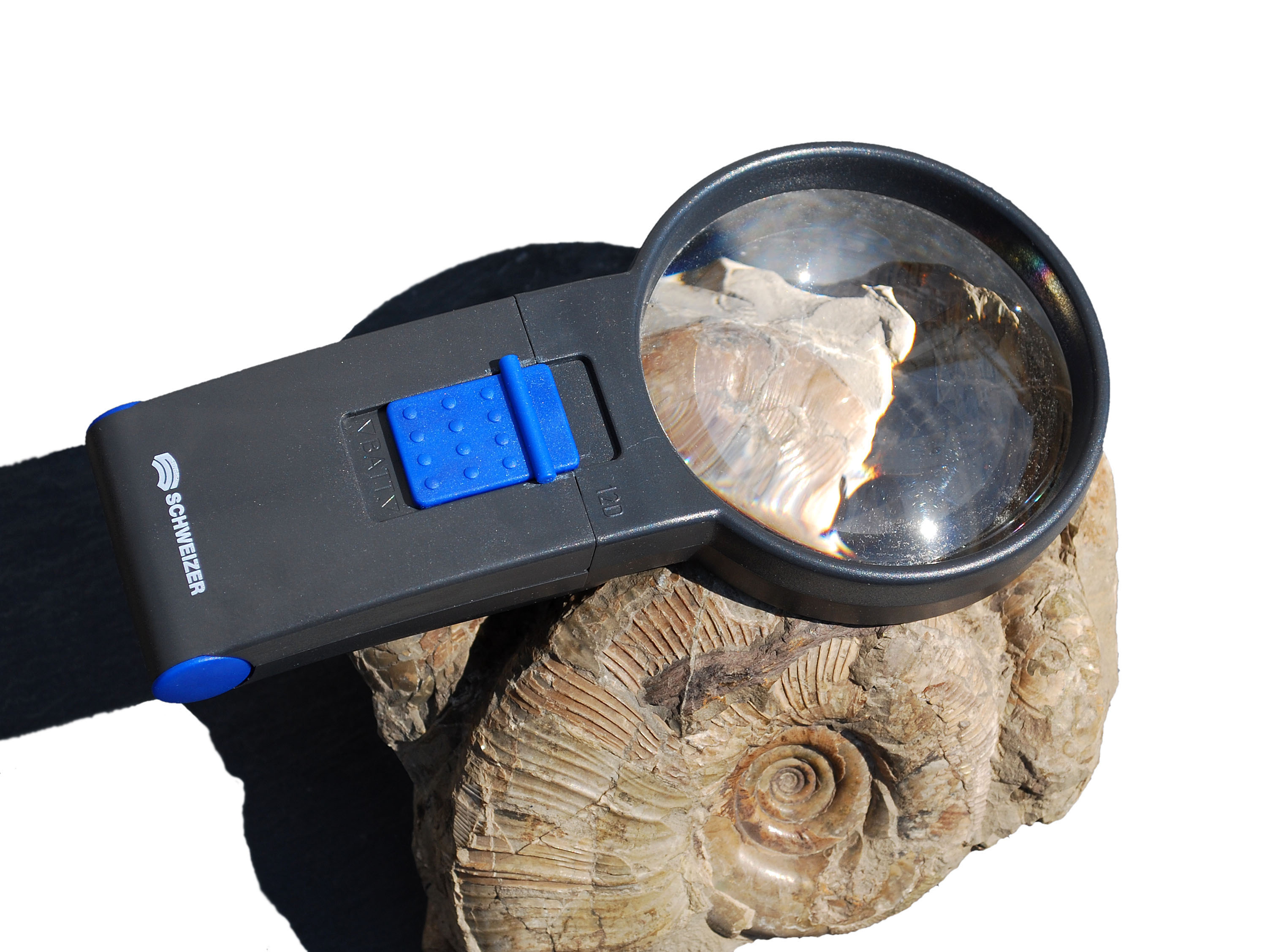 "Basic-Line" LED hand lens, 4-fold