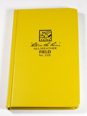 Field book bound / 17 x 6 + 6 x 6 mm