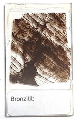 Dünnschliff "Bronzitit"