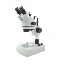 BMS Stereomicroscope "143 LED Trino-Zoom", 7x - 45x zoom magnification, LED, Trinocular