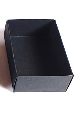 Packung mit 25 Faltschachteln, schwarz (79 x 51 mm)