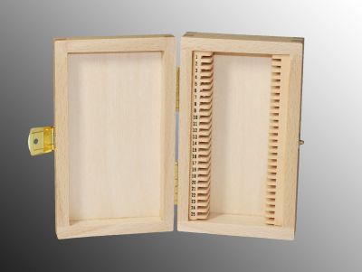 Wooden box for 25 slides 28x48 mm
