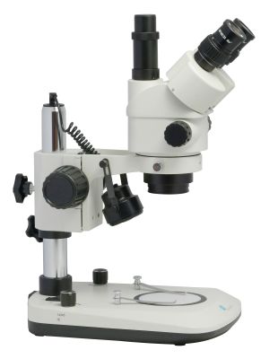 BMS Stereomicroscope "133 LED Trino-Zoom", 7x - 45x zoom magnification, LED, Trinocular