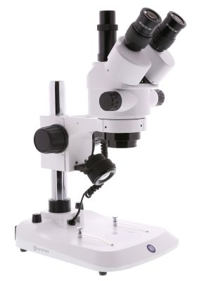 Euromex Stereomicroscope "StereoBlue", 7x - 45x zoom magnification, LED, Trinocular