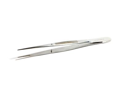 Straight tweezer, pointed, 145 mm, with guide pin