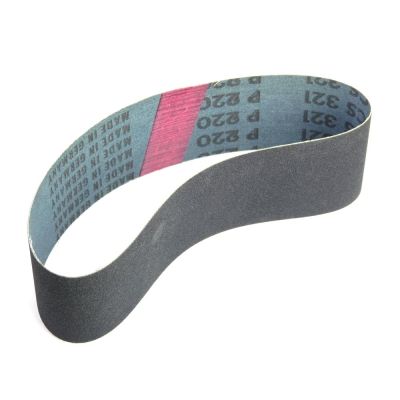 Sanding and polishing belts for rubber carriers