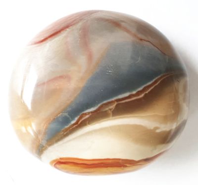 Palm stone: Colored jasper, polished