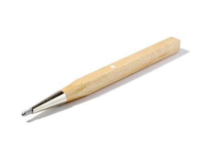 Diamond pen with wooden grip