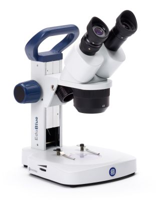 Euromex Stereomikroskop "EduBlue", 10x/20x/40x, LED, Netzbetrieb und Akku