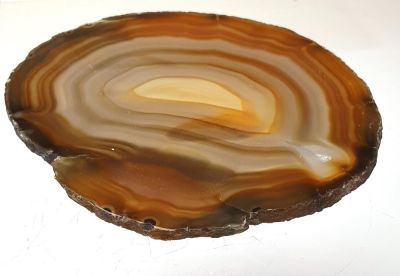 Agate slice; large (8-9 cm Ø)