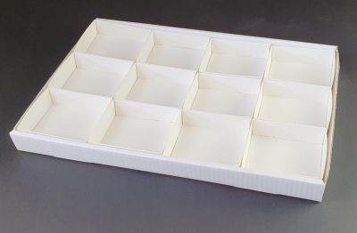 Packung mit 12 Faltschachteln (98 x 87 mm)